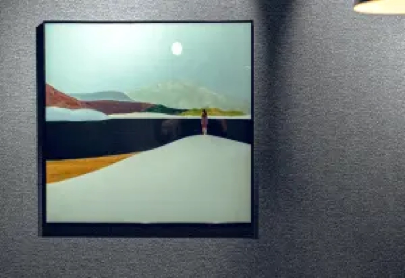 A landscape painting on the wall of an ACOE property